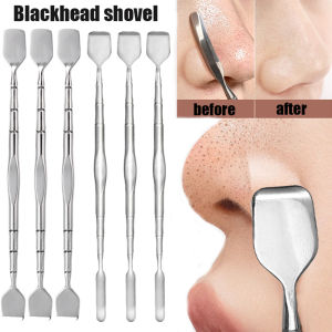 Double Headed  Blackhead Cleaning Scraper 304 Stainless Steel Nose Pimple Scraper Double Head Skin Scrubber Spatula Facial Care Beauty Tools