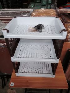 3 LAYERS MULTIPURPOSE RACK/UTILITY RACK ORGANIZER with WHEELS 5400Ws