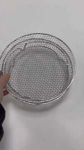 Air Fryer Grill Rack Stainless Steel Mesh Tray Oil Drain Non Stick Heat Resistant Baking Rangka Penapis Udara 空气炸锅烤网