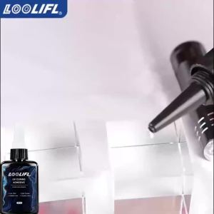 LOOLIFL | 50g New High-Strength UV Glue Curing Resin Adhesive (Equipped With UV Flashlight) Suitable For glass Crystal And Handmade DIY