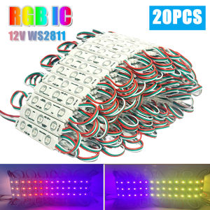 20PCS 12V WS2811 RGB LED Modules Light Waterproof IP65 Full Color Advertisement Lamp Shop Signboard Letter Light-box Decoration