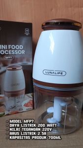 CHOPPER LUNA MFP7 KAPASITAS 700ML | Chopper Luna MFP7 Capsul 4 Mata Pisau