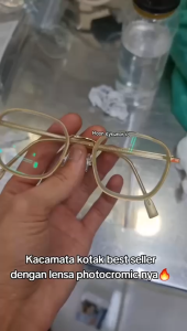 PROMO Frame Kacamata Wanita Kotak M.E 3061Bisa Request Minus/Cylinder Lensa Antiradiasi/Photocromic/Blueray/BluecromicKacamata Fashion
