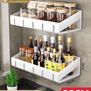 Kệ Treo Tường Không Cần Khoan Cho Bếp