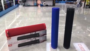 Wireless Bluetooth Soundbar Speaker Portable 3D Surround Desktop Speakers Smart Computer TV Laptop Mobile Phones Sound Bar Powerful Sound Extra Bass Speaker with FM AUX Mic