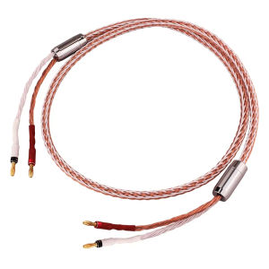 YYAUDIO HIFI 1PCS 7N OCC 8TC Speaker Cable High-end Speaker Wire For Gold-plated Hi-fi Y Plug Banana Plug Speaker Cable