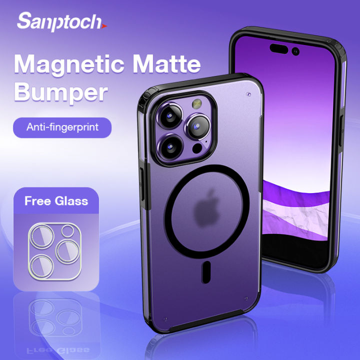 Sanptoch Magnetic Airbag Shockproof Phone Case For iPhone 14 / 13 Pro ...