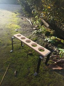 (Modern) plong telur alat ukur telur model duduk bebek dan ayam broiler super berkualitas grade abcde kayu murah 5lubang dengan kaki besi yang kokoh