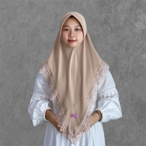 Hijab Instan Renda Mewah pet antem matt jersey/Jilbab Renda Rani Super Premium
