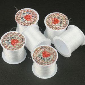 100-20meter 0.2-0.6mm Transparent Non-Stretch Strong Fish Line Beading Crystal Rope Nylon Wire String For Jewelry Making Finding