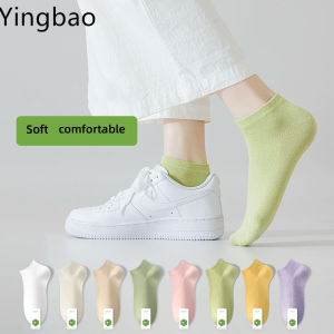 Yingbao Ankle Socks for Women Soft Cotton Low Cut Thin Athletic Running Thin Socks