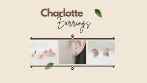 DAVINA Ladies Charlotte Earrings Rose Gold Color Sterling Silver 925 - Anting Wanita Perak S925