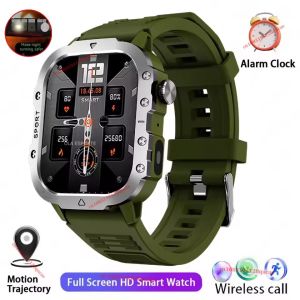 2026 New Military Smart Watch Men 3ATM Outdoor Sports Fitness Tracker Blood Pressure Health Monitor BT Calls GPS Smartwatch HT30