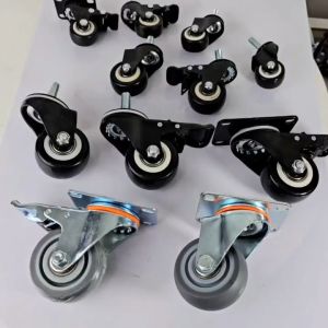 Bộ Bánh xe cho xe đẩy 1.5inch(40mm) - 2inch(50mm)- 2.5inch(63mm) nhựa PVC và 3inch(75mm) cao su TPR.