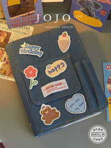 Album Ảnh Bốn Ô Vuông Thủ Công Retro Cowboy Album Ảnh Rời Album Lưu Trữ Đồ Dùng Văn Phòng Phẩm Album Lưu Trữ Thẻ