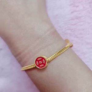 JIN JING PDR BEAD COPPER COIN EMAS 916 TULEN 0.98G