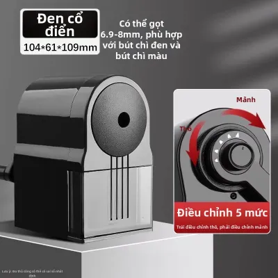 deli | Chuốt Bút Chì Quay Tay Cho Vẽ Mỹ Thuật