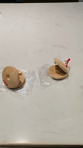 1 Pcs Durable Wooden Clappers Musical Instrument Percussion Toy Early Education Gifts Kids