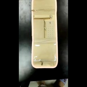 Roll Foldable Jewelry Case Portable Travel Jewelry Organizer Bag Multifunction Jewelry Storage Bag