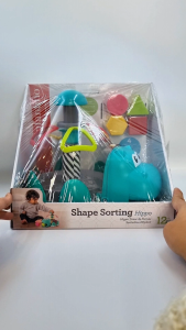 Infantino Shape Sorting Hippo | Sensory Developmental Toy | BPA-Free | Age grade: 12 months +