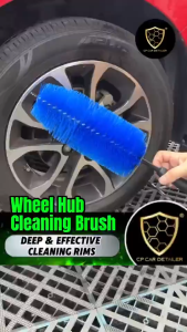 CP CAR Detailer Wheel Hub Cleaning Brush Rim Tyre Brush Flexible Bristle Deep Clean No Scratch Berus Cuci Rim Kereta