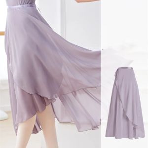 Adult Ballet Skirt Wrap Dance Skirt Chiffon Tutu Style Skirt for Ballet Class Women Practice Skirt
