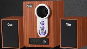 Surround Sound Bar Large Volume Dance Speaker Computer Outdoor Speakers Large Volume Wooden Audio Subwoofer Super Bass Wired Audio Sound Equipment for Cellphone