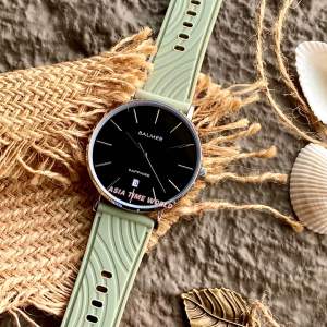 [Original] 8184G SS-4 Balmer Sapphire Mens Watch with Black Dial and 50m Water Resistant Green Rubber Strap | Official Warranty
