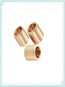 สีบรอนซ์ตรงประเภทคอลัมน์แขนปราศจากน้ํามัน Shbz56810 ปลอกทองเหลือง Syzb ทนต่อการสึกหรอปลอกคู่มือเลื่อนแบริ่งเส้นผ่านศูนย์กลางภายใน 12