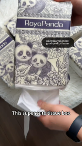 【5Packs】RoyoPanda Tissue Hanging Tissue Soft Deluxe Tissue Facial Tissue Cheerful Tissue Comfortable Tissues Hanging Tisu 5000 Sheets