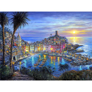 City Landscape Scenery Art Jigsaw Puzzle 1000PCS-50X70CM Immersive Puzzle Game Calming Art Gift for Adults