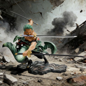 Bandai | Classics Anime One Piece Anime Figure Three Thousand Worlds Bath Blood Roronoa Zoro Action Figure Collection Exquisite Model Gif