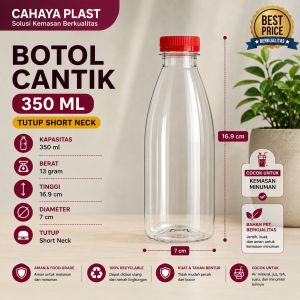 Botol Cantik 350Ml-Botol Plastik 350Ml-Isi 52 30 14 Pcs Free Packing Kardus