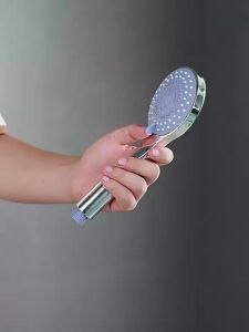 China Shipping [2025] New Hans Soft Prick Shower Head for Home Bathroom Showering Bathing Pressure-Boosting Super Strong Water Heater Showerhead Shower Set 317