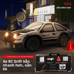 Xe Điều Khiển Từ Xa AE86 RC Drift 1/64 2.4G 4WD Địa Hình Mini Để Bàn Đua Xe Đồ Chơi Điện Tử Cho Bé Trai