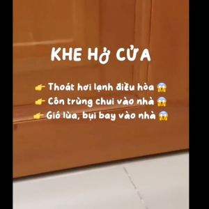 Nẹp xốp chặn gió khe cửa chống côn trùng Thanh chắn cửa chống ồn chống thoát hơi gió điều hòa NANORON