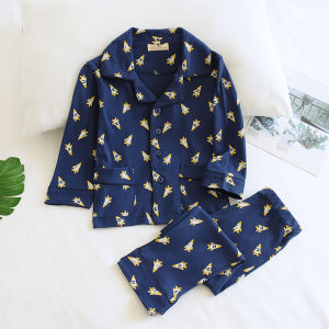 Bộ Đồ Ngủ Dài Tay Hoạt Hình Cotton Nguyên Chất Cho Bé Trai Bộ Đồ Mặc Nhà Mùa Xuân Thu Quần Áo Trẻ Em Quần Áo Trẻ Em