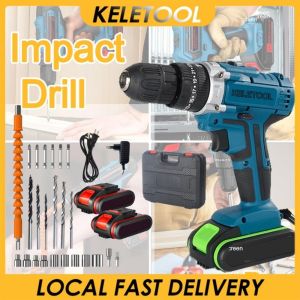 988VF Multifunctional Cordless Impact Hammer Drill Profesional Electric Screwdriver Wireless Drill  DRILL WALL