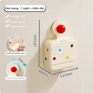 AIJIADA | Hộp Đựng Xà Phòng Thoát Nước Cao Cấp Gắn Tường Không Cần Khoan