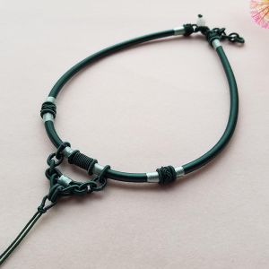 DIY Collar Jade Pendant Men Women Hand-Knitted Rope