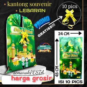 (PROMO) 10 pics kantong souvenir lebarankantong hadiah lebarankantong bingkisan lebarankantong plastik opp kado