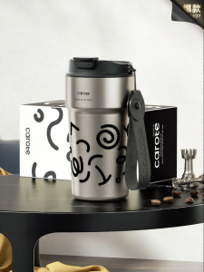 CAROTE | Mens Insulated Travel Mug Large Capacity Stainless Steel