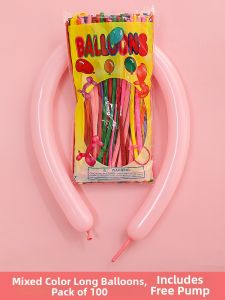 HUAFANGXISHI | Kids Shapeable Educational Balloon 100 Pieces