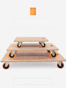 รถกันชนหน้ากากหนา รถลากแบบสี่ล้อ รถเข็นพลาสติกแบบอเนกประสงค์สำหรับใช้ในบ้าน ล้อแบบอเนกประสงค์เบาๆ สำหรับทุกเพศทุกวัย