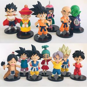 Dragon Ball Q Version Full Set Anime Model Collectible PVC Statue Blind Box Display Item Bejita Gift Childhood Souvenir