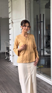 ZAIKHA | Sri Maya Kebaya [6 Colors Kebaya Modern Material Silk & Cotton Skirt Front Pleated Batik Sarawak]