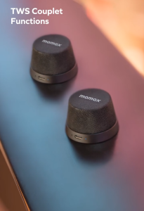 Momax 1-Vibe Go Magnetic Portable True Wireless Speaker Phone TWS Stereo Waterproof IPX6 Bluetooth Mini Travel Outdoor