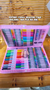 168Pcs Kids Super Mega Art Coloring Set Crayons Oil Pastels Color Pencils For Drawing coloring set for kids