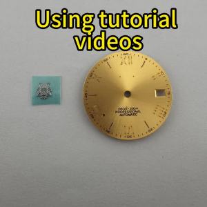 NH35 Samurai Dial Metal Sticker Watch Dial Inlay Decal for NH35 Movement Watch Modification Parts fit 28.5-35mm watch dial