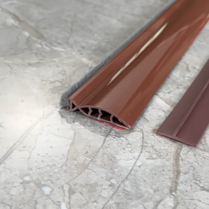 Upgraded Door Bottom Seal Brush Door Seal Dust Proof Anti-Insect Safe PVC Sealing Strip With BRUSH Brown Black Grey White